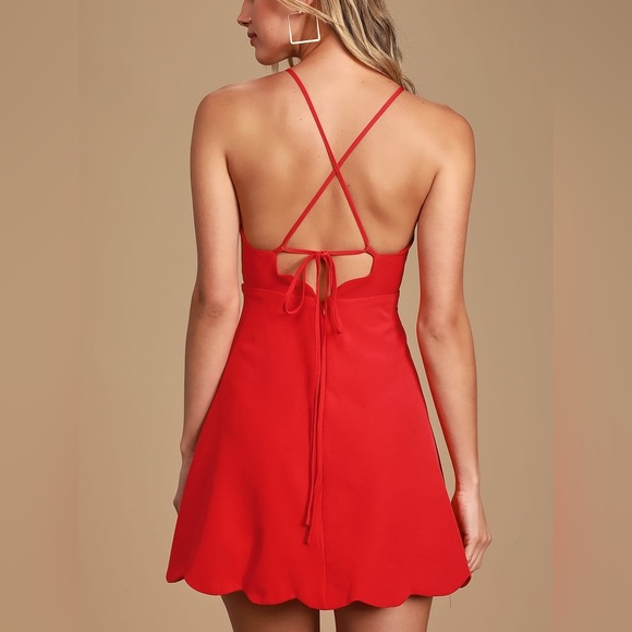 Lulus Play On Curves Red Backless Dress - Medium - Picture 2 of 6